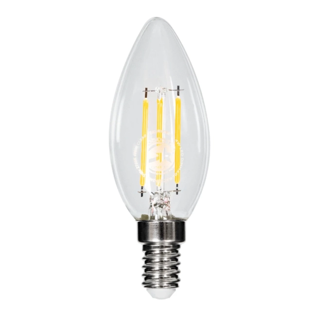 CANDLE 99001 Λάμπα Κεράκι E14 C35 LED 4W 400lm 360° AC 220-240V IP20 Θερμό Λευκό 2700K Dimmable - Long Filament Chip - Διάφανο - Μ3.5 x Π3.5 x Υ10.5cm - 3 Χρόνια Εγγύηση CANDLE 99001 Λάμπα Κεράκι E14 C35 LED 4W 400lm 360° AC 220-240V IP20 Θερμό Λευκό 2700K Dimmable - Long Filament Chip - Διάφανο - Μ3.5 x Π3.5 x Υ10.5cm - 3 Χρόνια Εγγύηση