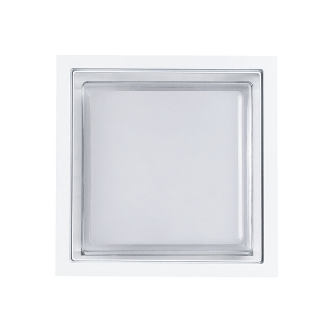 MAJESTIC 60775 Φωτιστικό Τοίχου - Απλίκα Αρχιτεκτονικού Φωτισμού Εσωτερικού/Εξωτερικού Χώρου Up or Down LED 10W 1050lm 120° AC175-265V Αδιάβροχο IP65 - Πλαστικό Σώμα - Φυσικό λευκό 4500K - Μ17 x Π17 x Υ9cm - Λευκό - Bridgelux Chip - 3 Χρόνια Εγγύηση