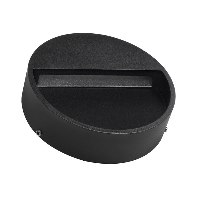 STEPINI GLB-103-0034 Φωτιστικό Σκαλοπατιού / Διαδρόμου LED 3W 270lm 45° AC 220-240V Αδιάβροχο IP65 Θερμό Λευκό 2700K - Sanan SMD Chip - Μαύρο Ματ - Μ12 x Π3 x Υ12cm - 3 Χρόνια Εγγύηση - 9