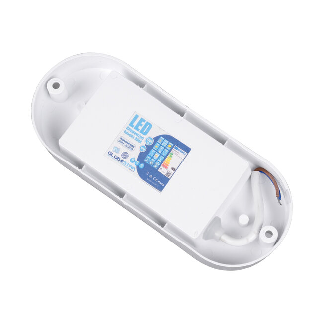 HOMIE 61001 LED Πλαφονιέρα Οροφής - Τοίχου Οβάλ 11W 939lm 150° AC 220-240V Αδιάβροχο IP65 Μ17 x Π7 x Υ4.5cm Φυσικό Λευκό 4500K - 3 Years Warranty - 6