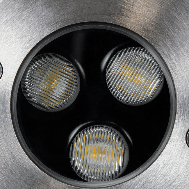 UNDERGROUND-FANI S-90979 Χωνευτό Φωτιστικό Σποτ Δαπέδου LED 12W 1080lm 60° DC 24V Αδιάβροχο IP68 Φ10 x Υ7.5cm Θερμό Λευκό 2700K - Ανοξείδωτο Ατσάλι - 7