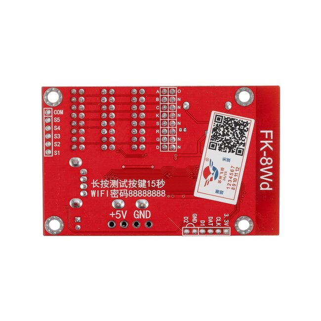 CARD-FK-8Wd 90095 Κάρτα Εικόνας για Μονόχρωμες Κυλιόμενες Ψηφιακές Επιγραφές/Οθόνες DC 5V IP20 - 3072x16/1536x32/1024x48/768x64 Pixels - Μ7.7 x Π4.8 x Υ1.6cm - 2 Χρόνια Εγγύηση - 5