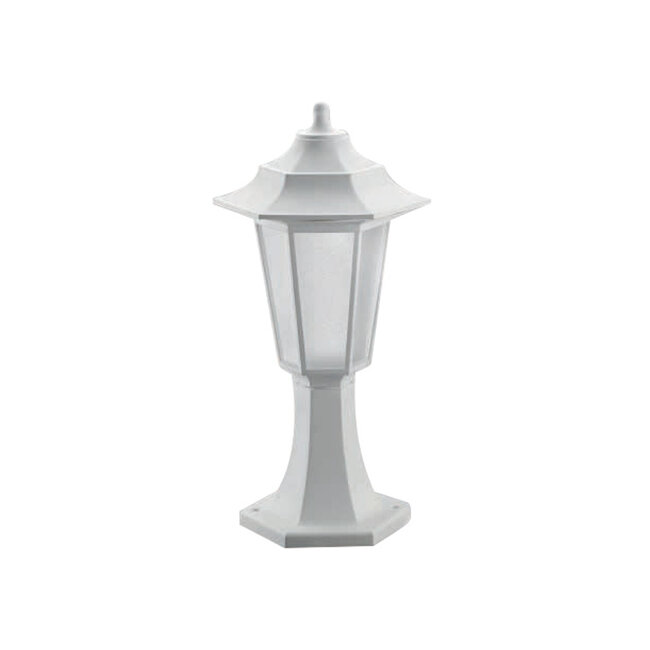 ENGLAND 202-0010 VINTAGE FLOOR LIGHT 1 X E27 IP44 - WHITE PLASTIC - L20 X W20 X Υ45CM