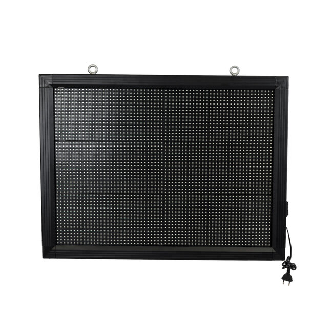 DISPLAY 90801 LED Scrolling Display 64x48cm - Κυλιόμενη Ψηφιακή Πινακίδα / Επιγραφή Μονής Όψης P10 LED SMD AC 220-240V - Λειτουργία μέσω Wi-Fi με Εφαρμογή APP - Αισθήτηρας Θερμοκρασίας και Υγρασίας - Αδιάβροχο IP65 - Μ72 x Π9 x Υ56cm - Πράσινο - 1 Χρόνο Εγγύηση
