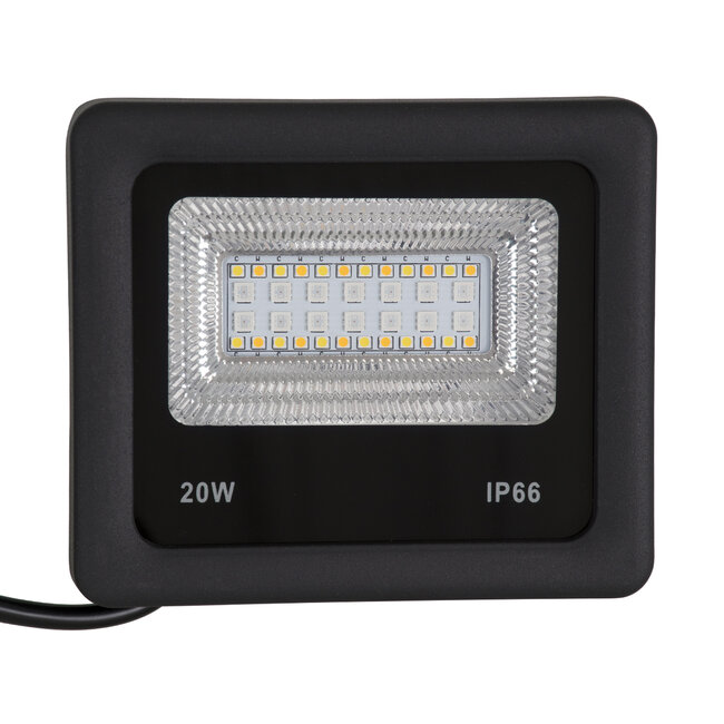 85815 Προβολέας Εξωτερικός LED SMD 5050 & 2835 20W 2000lm 180° AC 230V WiFi με Ασύρματο Wireless Bluetooth Αδιάβροχος IP66 Πολύχρωμος RGB+CCT Θερμό Λευκό 3000K - Λευκό Ημέρας 4500K - Ψυχρό Λευκό 6000K - 7