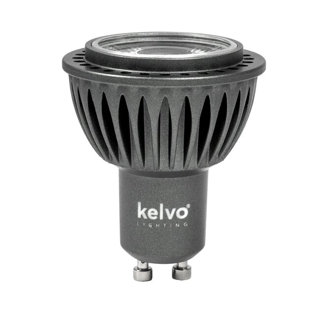 kelvo® KYRON 10° KLV-103-0004 Σποτ GU10 MR16 LED 5W 550lm CRI (Ra) ≥ 90 10° AC 220-240V IP20 Θερμό Λευκό 2700K Dimmable - CREE CXA Chip - Γκρι Ανθρακί Ματ - Μ5 x Π5 x Υ6cm - 3 Χρόνια Εγγύηση - 3