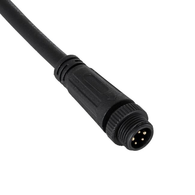 90780 Καλώδιο Τροφοδοσίας από DC Female σε Ατερμάτιστο Καλώδιο για RGB Spot & Wall Washer Μαύρο Μ1.5 x Π1.5 x Y20cm