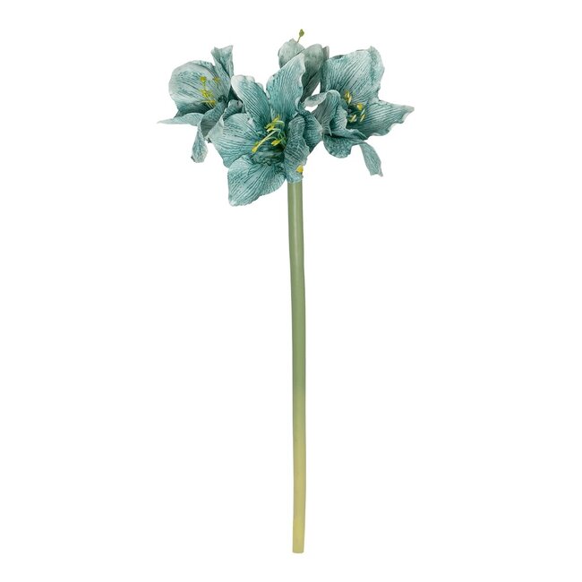 Artificial Garden SKY BLUE KAFFIR LILY BRANCH 21389 Τεχνητό Διακοσμητικό Κλαδί Μπλέ Κρίνο Y72cm