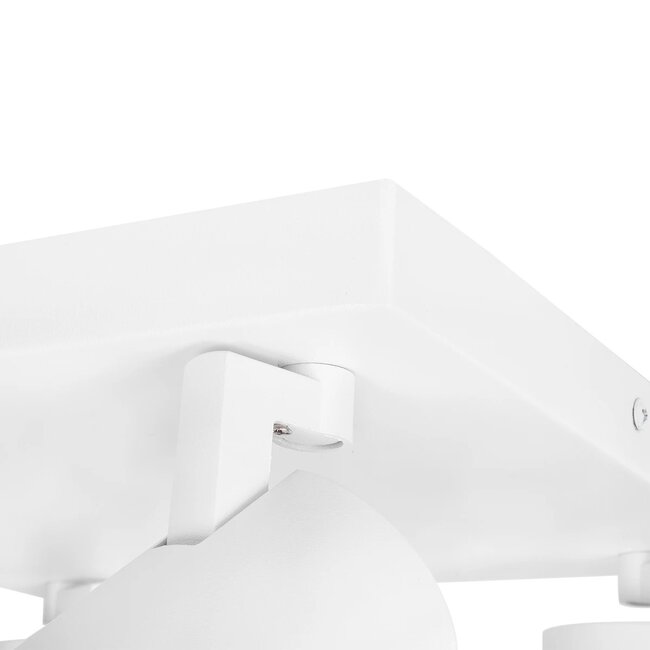 kelvo® SPOTA KLV-101-0147 Μοντέρνο Κινούμενο Φωτιστικό Σποτ Οροφής με Ντουί 4 x GU10 90° AC 220-240V IP20 - Λευκό Ματ - Μ26 x Π26 x Υ14cm - 9 kelvo® SPOTA KLV-101-0147 Μοντέρνο Κινούμενο Φωτιστικό Σποτ Οροφής με Ντουί 4 x GU10 90° AC 220-240V IP20 - Λευκό Ματ - Μ26 x Π26 x Υ14cm - 9
