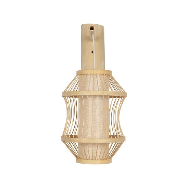 TULUM 01971 Boho Φωτιστικό Τοίχου - Απλίκα με Ντουί 1 x E27 AC 220-240V IP20 - Μπεζ - Μ24 x Π32 x Υ55cm - 3