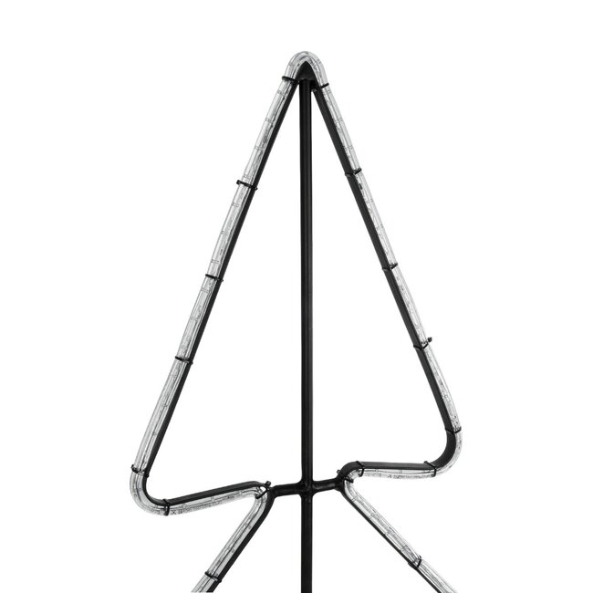 XMAS-TREE-SMALL Χριστουγεννιάτικο Διακοσμητικό Φωτιστικό LED 19,5W 780lm 360° AC 220-240V Αδιάβροχο IP65 Θερμό Λευκό 2700K - Μαύρο & Διάφανο - M102 x Π25 x Υ142cm - 2 Χρόνια Εγγύηση