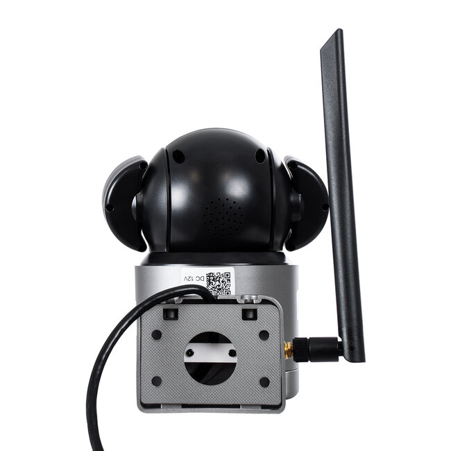 86077 Επιτοίχια Κάμερα Πρίζας WiFi HD 1080P 350° Διπλή Κατέυθυνση Ομιλίας & Ανιχνευτή Κίνησης - Απομακρυσμένος Έλεγχος - Αδιάβροχη IP65 - Γρι Μαύρο - Μ15 x Π14.5 x Y15cm - 6