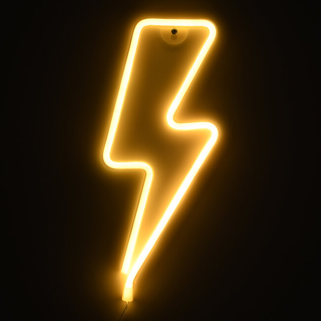 78590 Φωτιστικό Ταμπέλα Φωτεινή Επιγραφή NEON LED Σήμανσης LIGHT STRIKE 5W με Καλώδιο Τροφοδοσίας USB - Μπαταρίας 3xAAA (Δεν Περιλαμβάνονται) - Θερμό Λευκό 2700K - 5