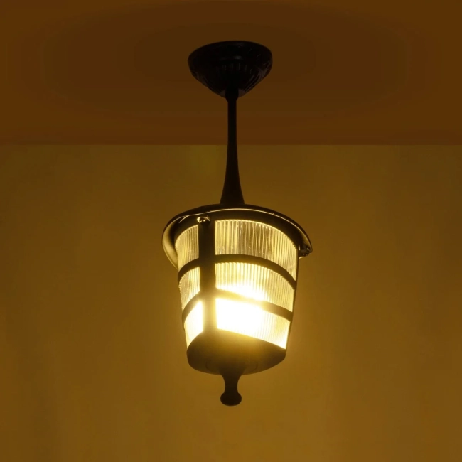 ZARDIN 203-0204 Vintage Φωτιστικό Οροφής με Ντουί 1 x E27 AC 220-240V IP44 - Μαύρο - Μ17 x Π17 x Υ42cm ZARDIN 203-0204 Vintage Φωτιστικό Οροφής με Ντουί 1 x E27 AC 220-240V IP44 - Μαύρο - Μ17 x Π17 x Υ42cm