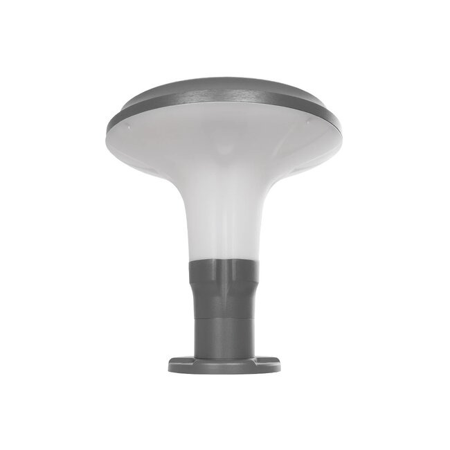 WHISPER 90553 Φωτιστικό Κολωνάκι Κήπου με Ντουί 1 x E27 AC 220-240V Αδιάβροχο IP65 - Γκρι Ανθρακί - Μ27 x Π27 x Υ29cm - 4