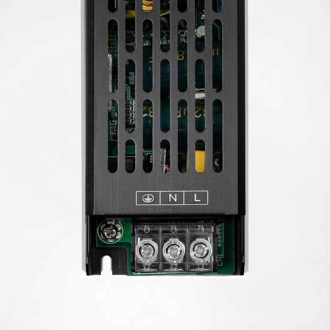 kelvo® ILUMA KLV-107-0008 Slim Τροφοδοτικό/Μετασχηματιστής Class I PELV 150W 12.5A AC 220-240V σε DC 12V IP20 - Γκρι Ανθρακί Ματ - Μ18.1 x Π4.8 x Υ2.8cm - 5 Χρόνια Εγγύηση