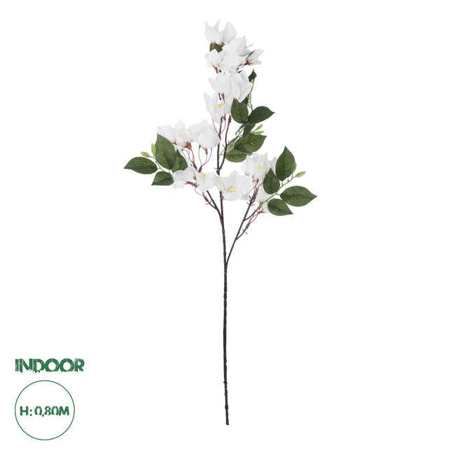 Artificial Garden BOUGAUVILLEA BRANCH 20648 Τεχνητό Διακοσμητικό Κλαδί Μπουκανβίλιας Λευκή Y80cm