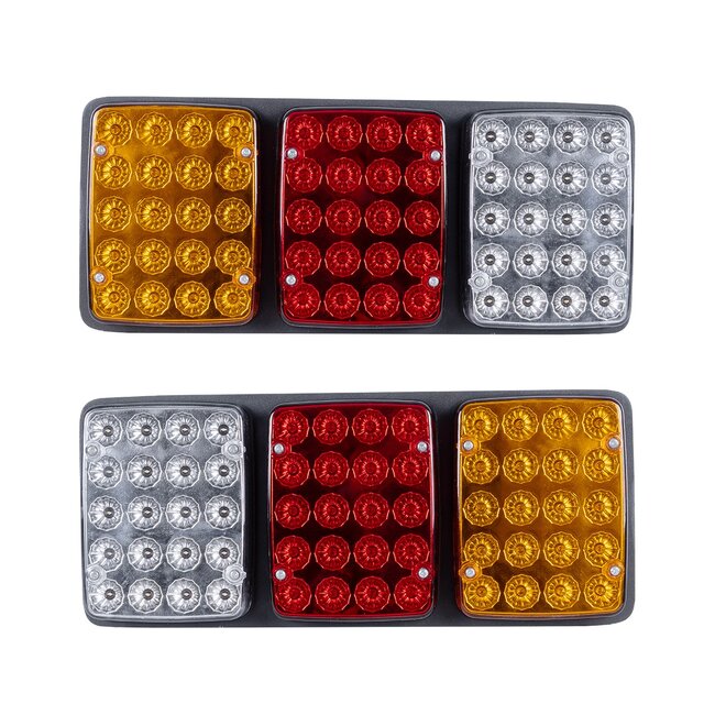 TAILIGHT 999-0260 Πίσω Φανάρι Οχημάτων LED 9W 360lm 180° DC 24V Αδιάβροχο IP66 Πορτοκαλί & Κόκκινο & Ψυχρό Λευκό 6000K - Μ33 x Π2.4 x Υ14cm - Πακέτο 2 Τεμαχίων - 1 Χρόνο Εγγύηση