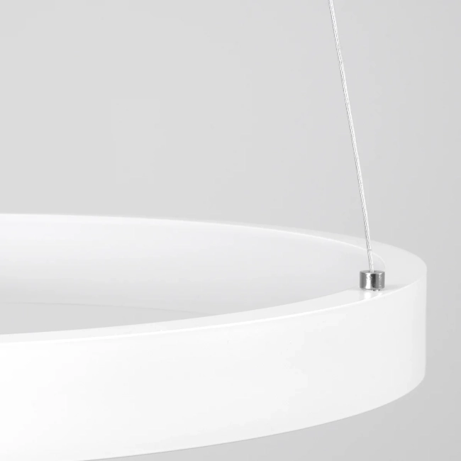 NEMESIS 61156 Μοντέρνο Κρεμαστό Φωτιστικό Οροφής LED 30W 3000lm 360° AC 220-240V IP20 Ρυθμιζόμενο Λευκό CCT με Χειριστήριο από 2700K έως 6000K Dimmable - Lumileds SMD Chip - Λευκό Ματ - Μ40 x Π40 x Υ4cm - 3 Χρόνια Εγγύηση - 5
