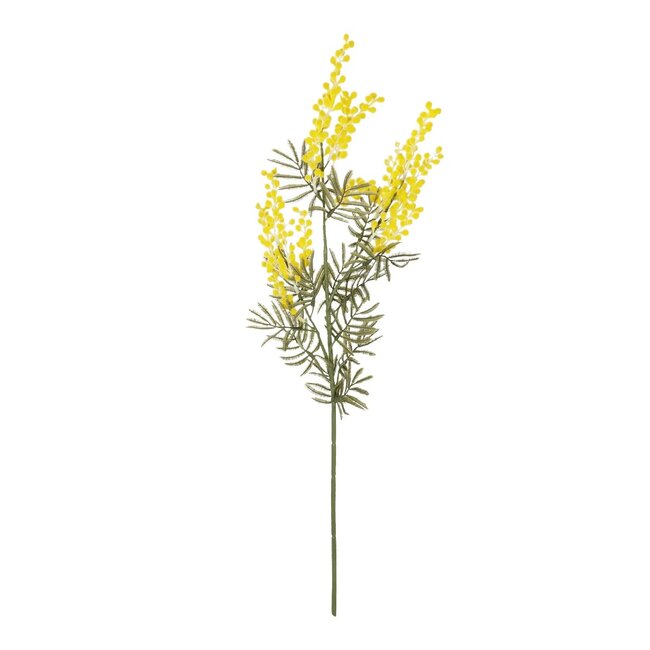 Artificial Garden YELLOW MIMOSA FRUIT BRANCH 21451 Τεχνητό Διακοσμητικό Κλαδί Κίτρινη Μιμόζα Y76cm