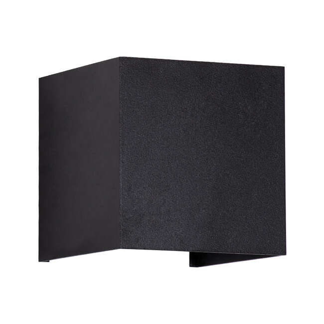 AXIS-S 60562 Φωτιστικό Τοίχου - Απλίκα Αρχιτεκτονικού Φωτισμού Εξωτερικού Χώρου Up & Down LED 10W 1150lm 10 έως 60° AC 220-240V Αδιάβροχο IP65 Μ10 x Π10 x Υ10cm - Θερμό Λευκό 2700K - Μαύρο