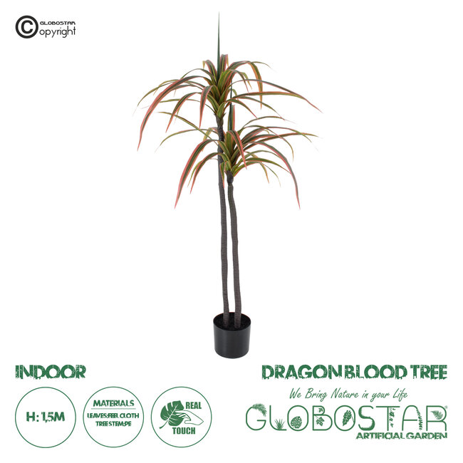 Artificial Garden DRAGON BLOOD TREE 20370 Τεχνητό Διακοσμητικό Φυτό Δράκαινα Υ150cm