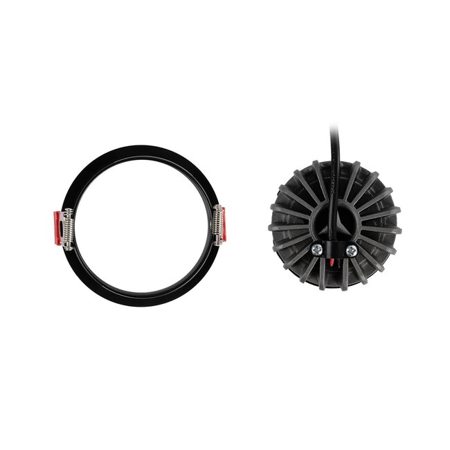 kelvo® ASYMMETRICAL KLV-101-0130 Χωνευτό Downlight Σποτ LED 7W 840lm 15°x30° AC 220-240V IP20 Θερμό Λευκό 2700K - Bridgelux COB Chip & TÜV SÜD Driver - Μαύρο Ματ - Μ8.3 x Π8.3 x Υ8.16cm / Q7.3cm - 5 Χρόνια Εγγύηση - 9