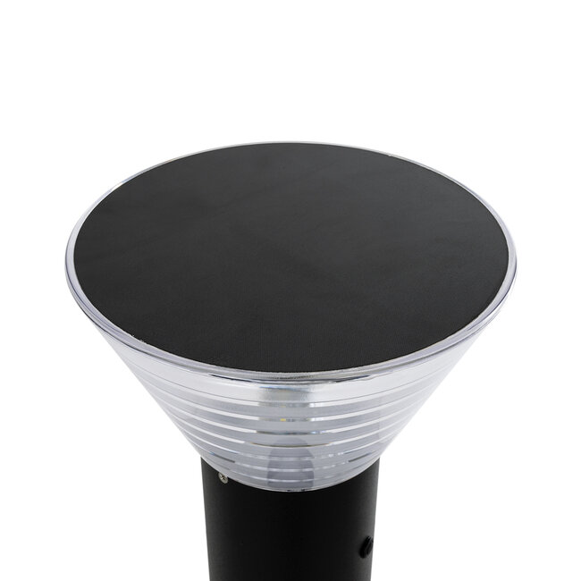 VEGGIE 90550 Φωτιστικό Κήπου - Κολωνάκι Αρχιτεκτονικού Φωτισμού Εξωτερικού Χώρου Μονόφωτο 1 x E27 AC 220-240V - Αδιάβροχο IP65 - Σώμα Αλουμινίου & ABS - Φ23 x Υ60cm - Μαύρο - 2 Χρόνια Εγγύηση - 5