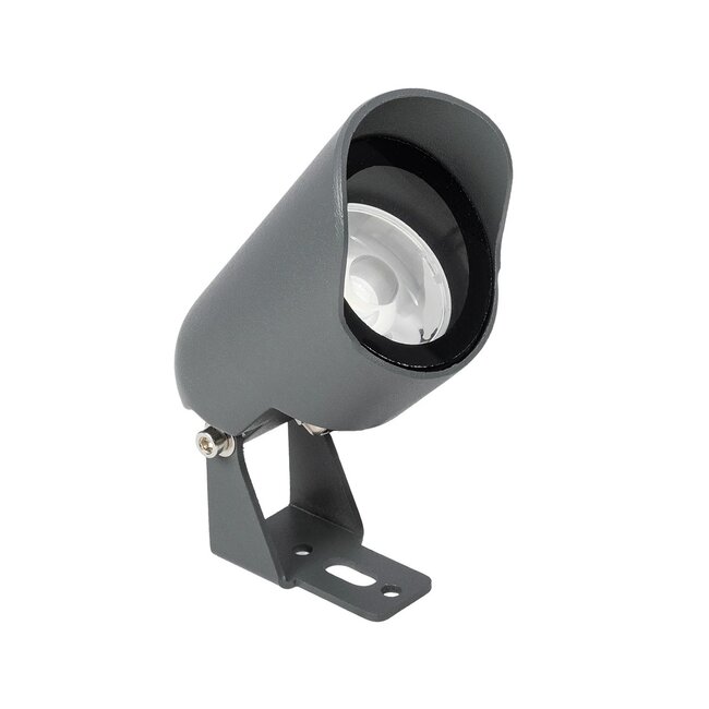 TREKO GLB-103-0026 Φωτιστικό Σποτ για Φυτά - Δέντρα με Βάση Κήπου / Καρφωτό LED 3W 270lm 5° DC 24V Αδιάβροχο IP65 Θερμό Λευκό 2700K - Sanan SMD Chip - Γκρι Ανθρακί Ματ - Μ5 x Π5 x Υ12cm - 3 Χρόνια Εγγύηση - 3