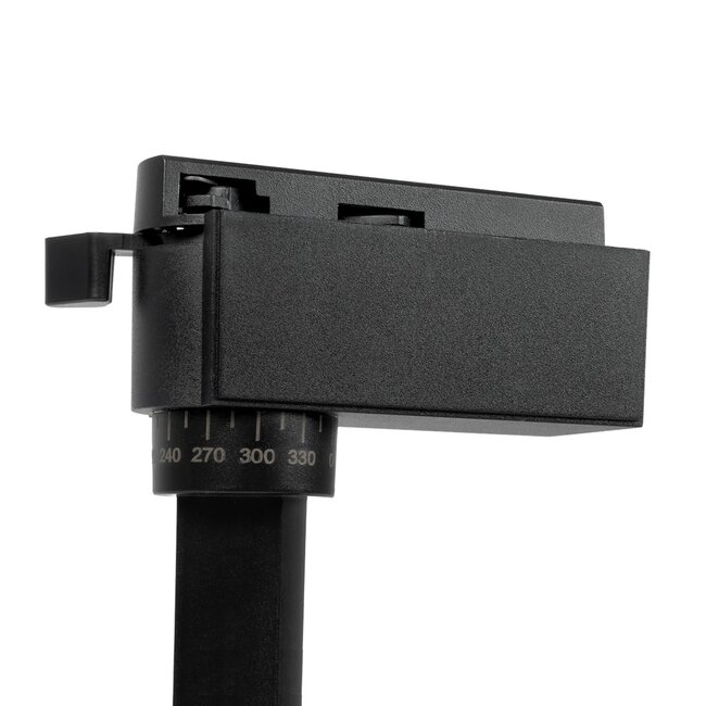 LUGANO 60810 Μονοφασικό Σποτ Ράγας LED 20W 2500lm 36° AC 220-240V IP20 Φυσικό Λευκό 4500K - Bridgelux COB Chip & TÜV SÜD Driver - Eurotrack 1PH - Μαύρο Ματ - Μ8.5 x Π6.5 x Υ20.5cm - 5 Χρόνια Εγγύηση - 11