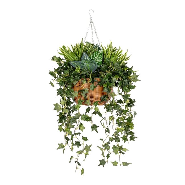 Artificial Garden VARIOUS HANGING PLANT 20623 Τεχνητό Κρεμαστό Διακοσμητικό Φυτό Φτέρης Π60 x Μ60 x Y70cm