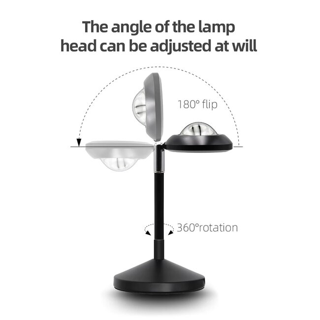 SUNSET GLB-106-0022 Επιτραπέζιο Φωτιστικό Πορτατίφ Προτζέκτορας Sunset με RF Ασύρματο Χειριστήριο & Λειτουργία μέσω WiFi APP LED 6W 360lm 60° AC 220-240V IP20 Πολύχρωμο RGB Dimmable - Sanan SMD Chip - Μαύρο - Μ10 x Π10 x Υ27cm - 2 Χρόνια Εγγύηση