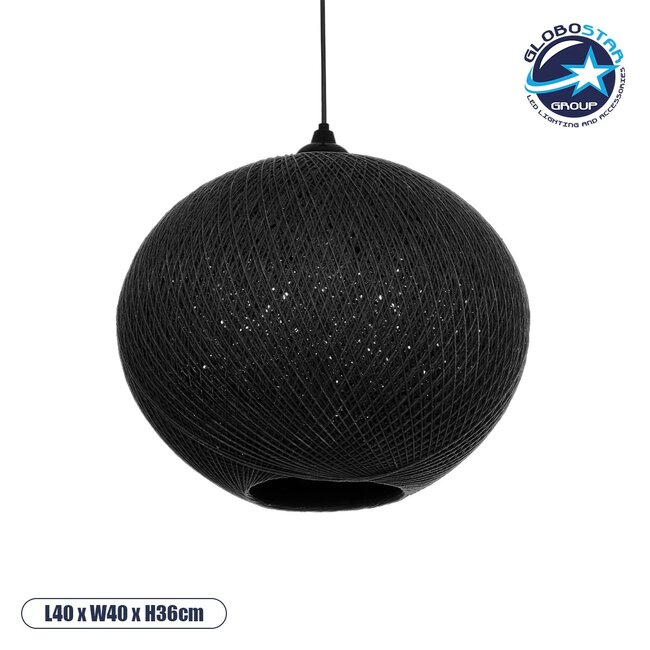 SOLEI 205-0004 Boho Κρεμαστό Φωτιστικό Οροφής με Ντουί 1 x E27 AC 220-240V IP20 - Μαύρο - M40 x Π40 x Υ45cm SOLEI 205-0004 Boho Κρεμαστό Φωτιστικό Οροφής με Ντουί 1 x E27 AC 220-240V IP20 - Μαύρο - M40 x Π40 x Υ45cm