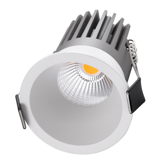 MICRO-B 60243 Χωνευτό LED Spot Downlight TrimLess Φ6cm 7W 875lm 38° AC 220-240V IP20 Φ6 x Υ7.8cm - Στρόγγυλο - Λευκό - Θερμό Λευκό 2700K - Bridgelux COB - 5 Years Warranty - 3