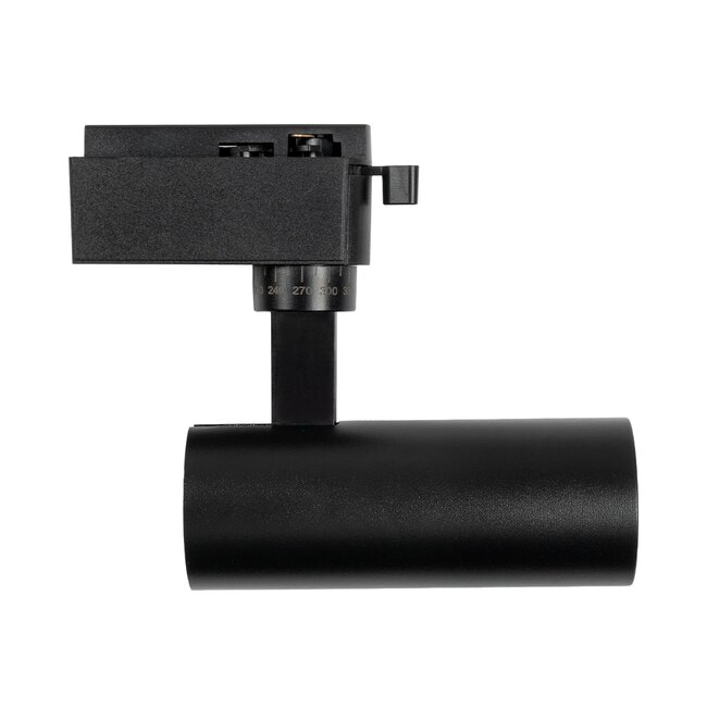 LUGANO 60804 Μονοφασικό Σποτ Ράγας LED 10W 1250lm 36° AC 220-240V IP20 Φυσικό Λευκό 4500K - Bridgelux COB Chip & TÜV SÜD Driver - Eurotrack 1PH - Μαύρο Ματ - Μ8.5 x Π5 x Υ18cm - 5 Χρόνια Εγγύηση - 7