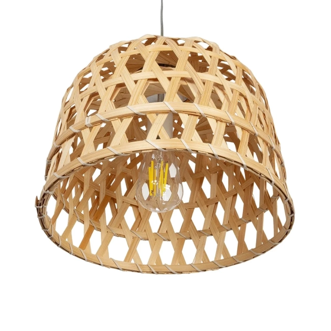 MANGEA 01634 Boho Κρεμαστό Φωτιστικό Οροφής με Ντουί 1 x E27 AC 220-240V IP20 - Μπεζ - Μ32 x Π32 x Υ30cm - 5