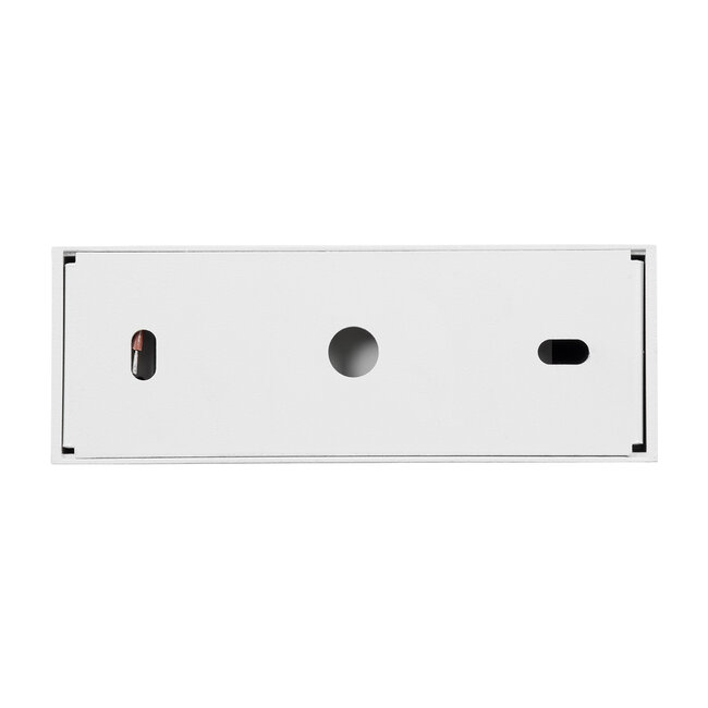 LUMINAR SUPERIOR 60327 Επιφανειακό LED Spot Downlight TrimLess 12W 1620lm 36° AC 220-240V IP20 Μ11.8 x Π4.2 x Υ6.6cm - Λευκό με Κάτοπτρο Χρωμίου - Θερμό Λευκό 2700K - Bridgelux High Lumen Chip Gen2 - TÜV Certified Driver - 5 Years Warranty - 5