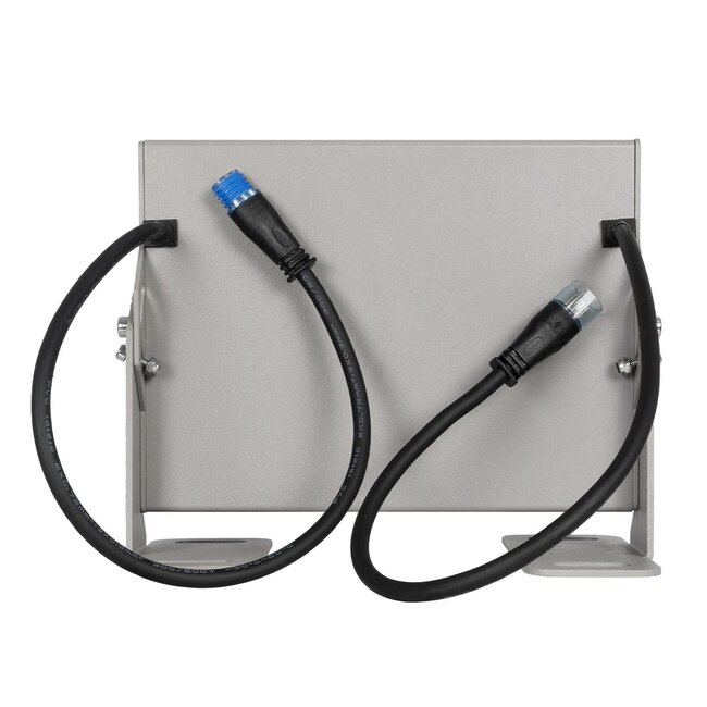 FLOODHENO 999-0264 Προβολέας Σποτ Wall Washer LED 36W 2880lm 30° DC 24V Αδιάβροχο IP65 Πολύχρωμο RGB Dimmable DMX512 - Bridgelux SMD Chip - Γκρι - Μ22 x Π11 x Υ16.5cm - 3 Χρόνια Εγγύηση - 4