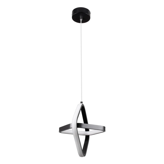 ROSE 61064 Μοντέρνο Κρεμαστό Φωτιστικό Οροφής LED 22W 2200lm 300° AC 220-240V IP20 Ρυθμιζόμενο Λευκό CCT με On/Off 2700K/4500K/6000K - Lumileds SMD Chip - Μαύρο Ματ - Μ24 x Π22 x Υ24cm - 3 Χρόνια Εγγύηση - 3