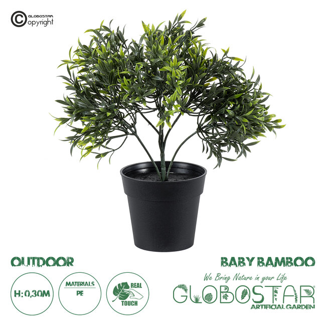 Artificial Garden BABY BAMBOO 20391 Τεχνητό Διακοσμητικό Φυτό Μικρό Μπαμπού Υ30cm