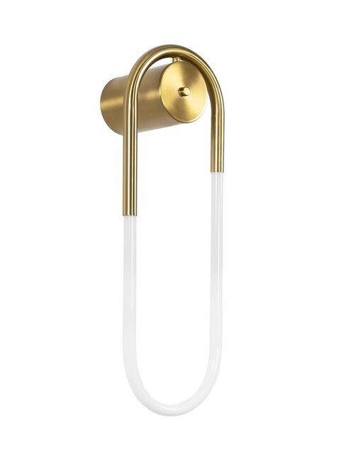 kelvo® LYRA KLV-101-0503 Φωτιστικό Τοίχου / Απλίκα LED 18W 1800lm 360° AC 220-240V IP20 Ρυθμιζόμενο Λευκό CCT με Διακόπτη στο Driver 2700K/4500K/6000K Triac Dimmable - Lumileds SMD Chip & ENEC/TÜV Driver - Σατινέ Χρυσό Βούρτσας - Μ20 x Π16 x Υ60cm - 5 Χρόνια Εγγύηση - 4