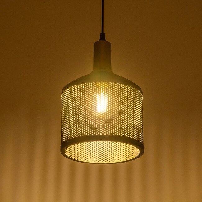 NETO 201-0130 Μοντέρνο Κρεμαστό Φωτιστικό Οροφής με Ντουί 1 x E27 AC 220-240V IP20 - Χρυσό & Μαύρο - Μ18 x Π18 x Υ70cm - 2