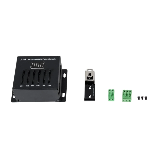 70675 AJ6 SKYDANCE DMX 6 Channel Fader Console - Κονσόλα Φωτισμού 6 Καναλιών DMX DC 5-12V ή 3 x AAA Μπαταρίες - IP20 Μ10 x Π7 x Υ4cm - 5 Years Warranty - 10