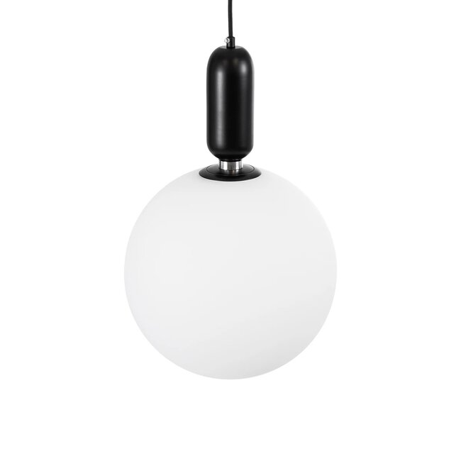 kelvo® ESTETICO KLV-101-0380 Κρεμαστό Φωτιστικό Οροφής για Λάμπα με Ντουί E27 AC 220-240V IP20 - Μαύρο Ματ & Λευκό - Μ30 x Π30 x Υ48cm - 6