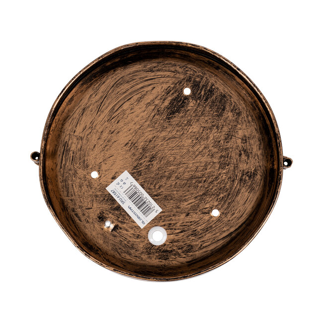 BOATLIGHT 61587 Vintage Industrial Φωτιστικό Τοίχου - Απλίκα - Καραβοχελώνα Εξωτερικού Χώρου Μονόφωτο 1 x E27 AC220-240V Αδιάβροχο IP65 - Σώμα Αλουμινίου & Tempered Glass - Φ17.5 x Υ9cm - Αντικέ Μπρονζέ - Στρόγγυλο - 5 Years Warranty - 5