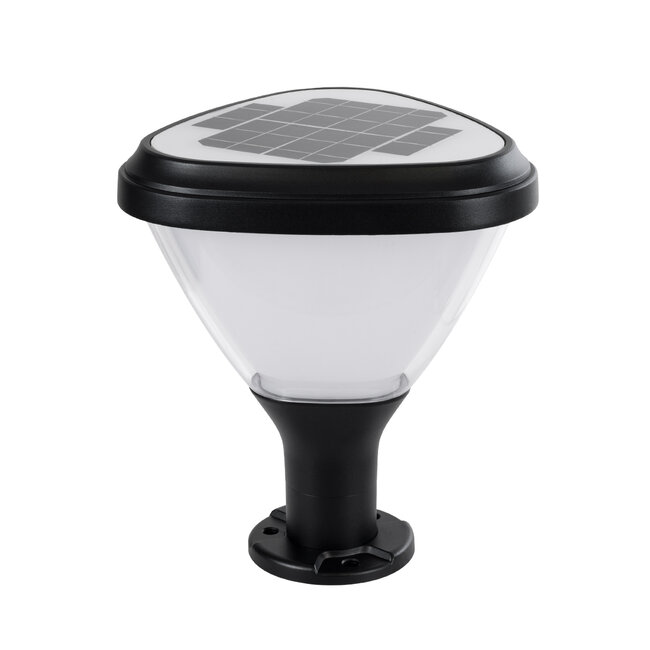 NATURE 90532 Αυτόνομο Ηλιακό Φωτιστικό Κήπου - Κολωνάκι Αρχιτεκτονικού Φωτισμού Εξωτερικού Χώρου LED 10W 330lm 120° με Ενσωματωμένο Φωτοβολταϊκό Panel 6V 2W & Επαναφορτιζόμενη Μπαταρία Li-ion 3.2V 1800mAh με Αισθητήρα Ημέρας-Νύχτας - Αδιάβροχο IP65 - Σώμα Αλουμινίου & ABS - 8