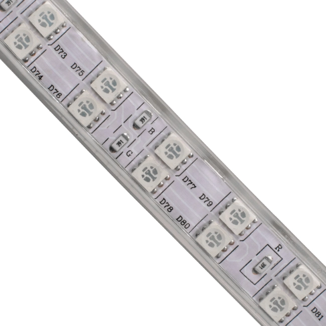 70517 Wide Ταινία Διπλής Σειράς Epistar LED SMD 5050 1m 24W/m 60LED/m 3144lm/m 120° DC 230V Αδιάβροχη IP68 RGB Dimmable - 4