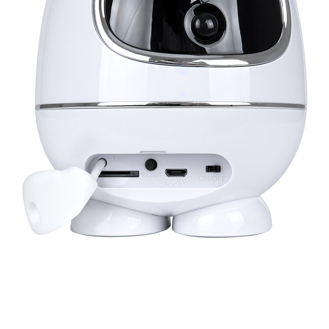 86008 Rechargeable Table Camera WiFi HD 1080P 3MP 350° 5200mAh Two Way Audio & Motion Detection - Επαναφορτιζόμενη Επιτραπέζια Κάμερα WiFi HD 1080P 350° 5200mAh Διπλή Κατέυθυνση Ομιλίας με Ανιχνευτή Κίνησης - Λευκό - 7