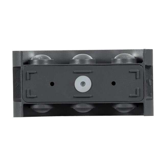 kelvo® SIXOAD KLV-101-0007 Φωτιστικό Τοίχου / Απλίκα LED 18W 1800lm 30° AC 220-240V Αδιάβροχο IP65 Θερμό Λευκό 2700K - CREE XPE Chip & TÜV SÜD Driver - Γκρι Ανθρακί Ματ - Μ17 x Π4 x Υ8cm - 5 Χρόνια Εγγύηση - 5