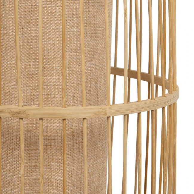 TULUM 02002 Boho Επιδαπέδιο Φωτιστικό Πορτατίφ με Ντουί 1 x E27 AC 220-240V IP20 - Μπεζ - Μ30 x Π30 x Υ120cm - 7